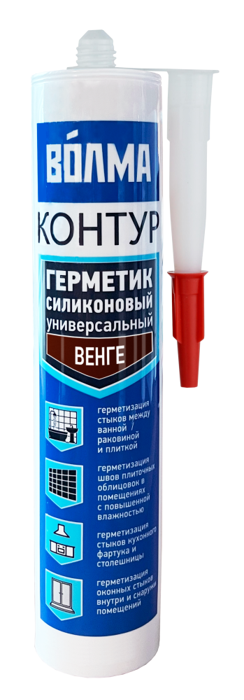 Силиконовый герметик «ВОЛМА-Контур» 290 мл, венге