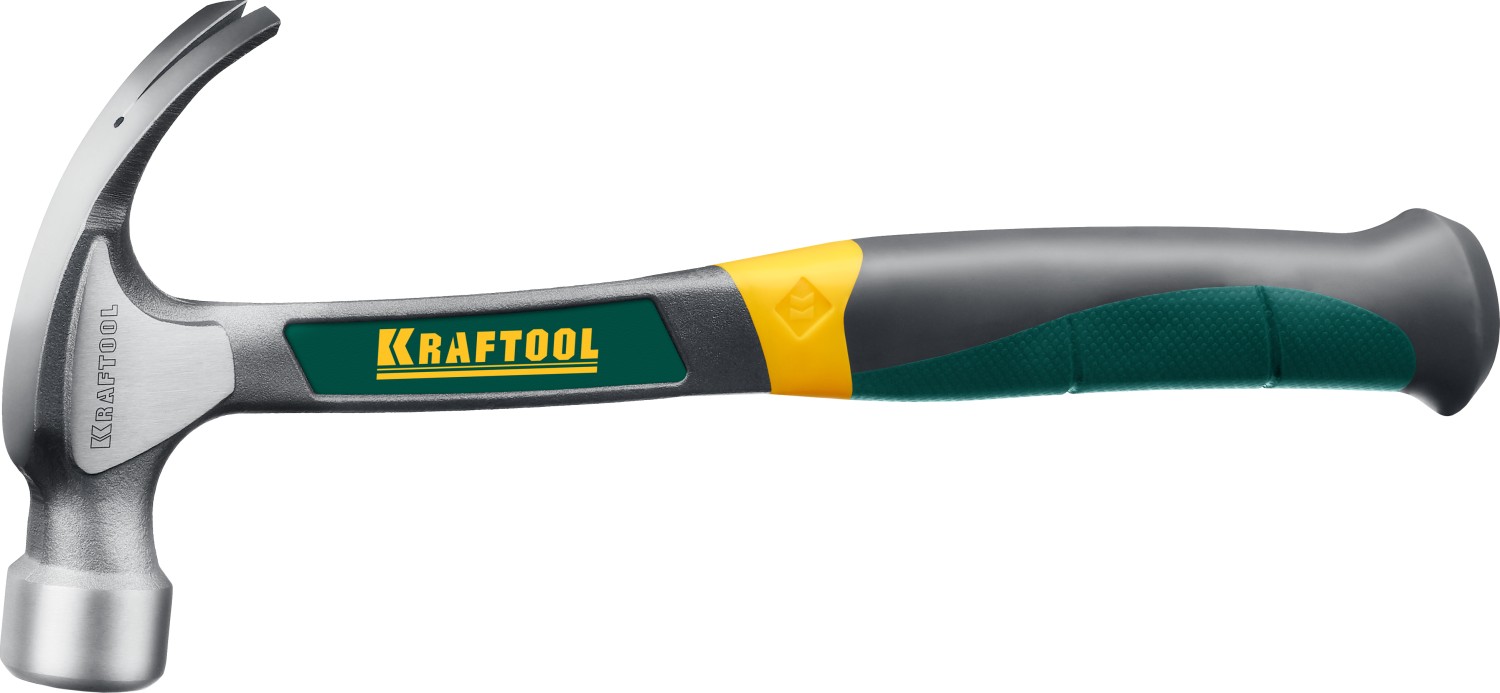 KRAFTOOL Thor 560 г, Цельнокованый столярный молоток-гвоздодёр (20270)