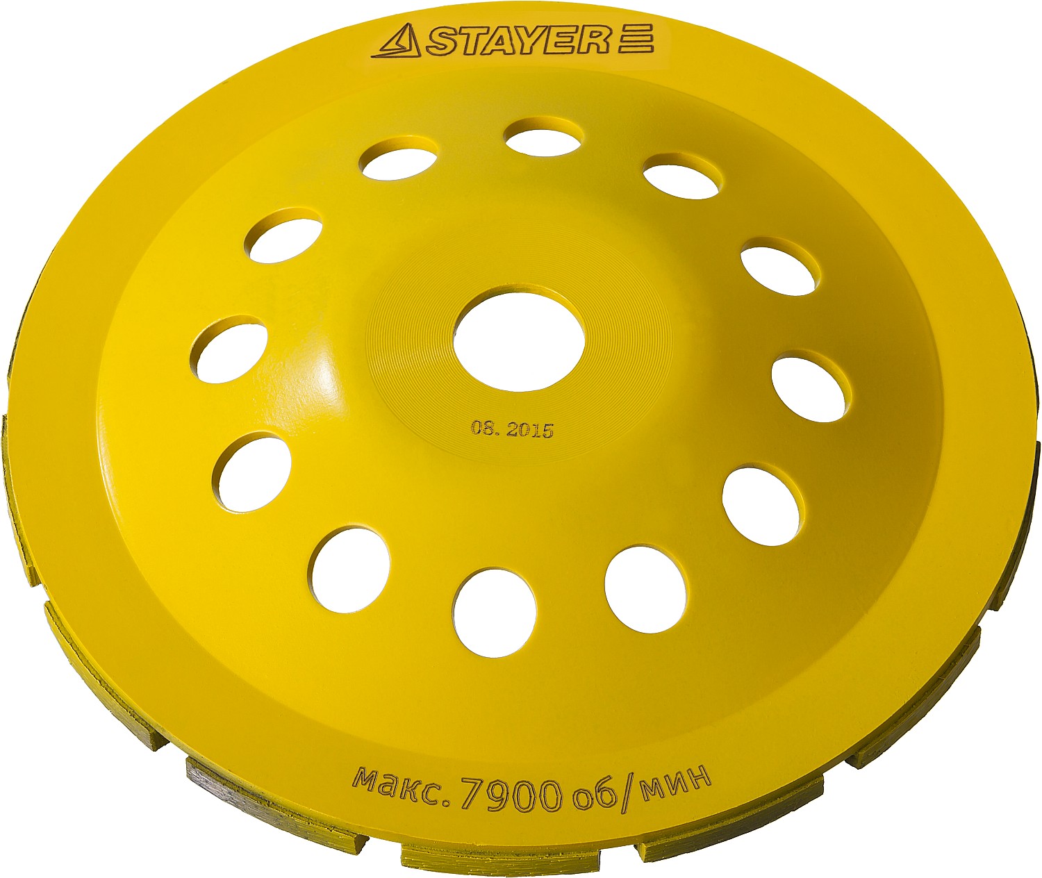 STAYER Single d 180 мм, Однорядная алмазная шлифовальная чашка (33382-180)