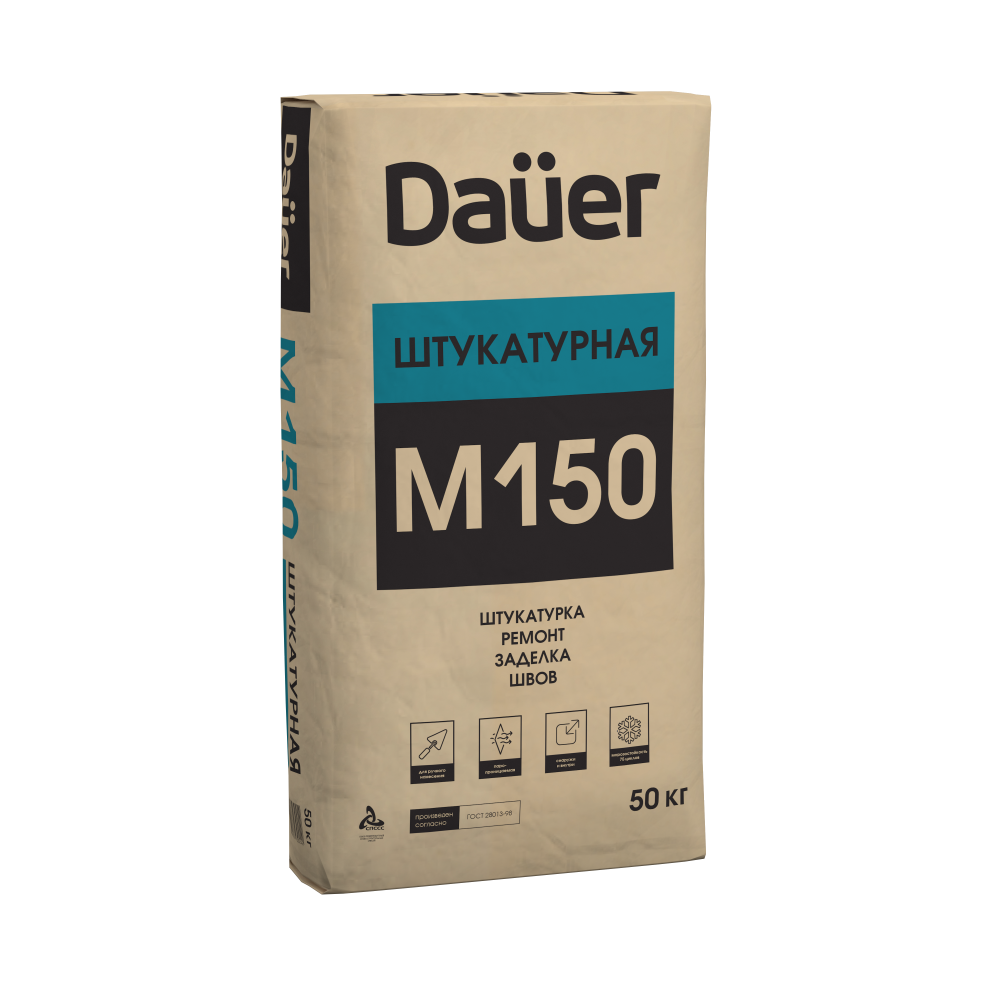 Сухая смесь Dauer М-150 Штукатурная 50 кг