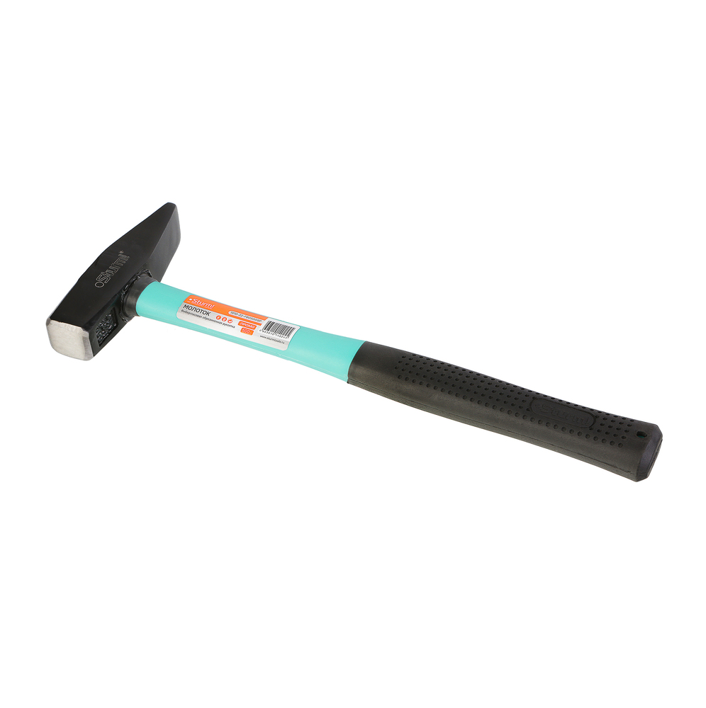 Слесарный молоток,ЗАЩИТА ОТ РАСКОЛА,фибергласс, кован. боек 500гр,Sturm! ПРОМО