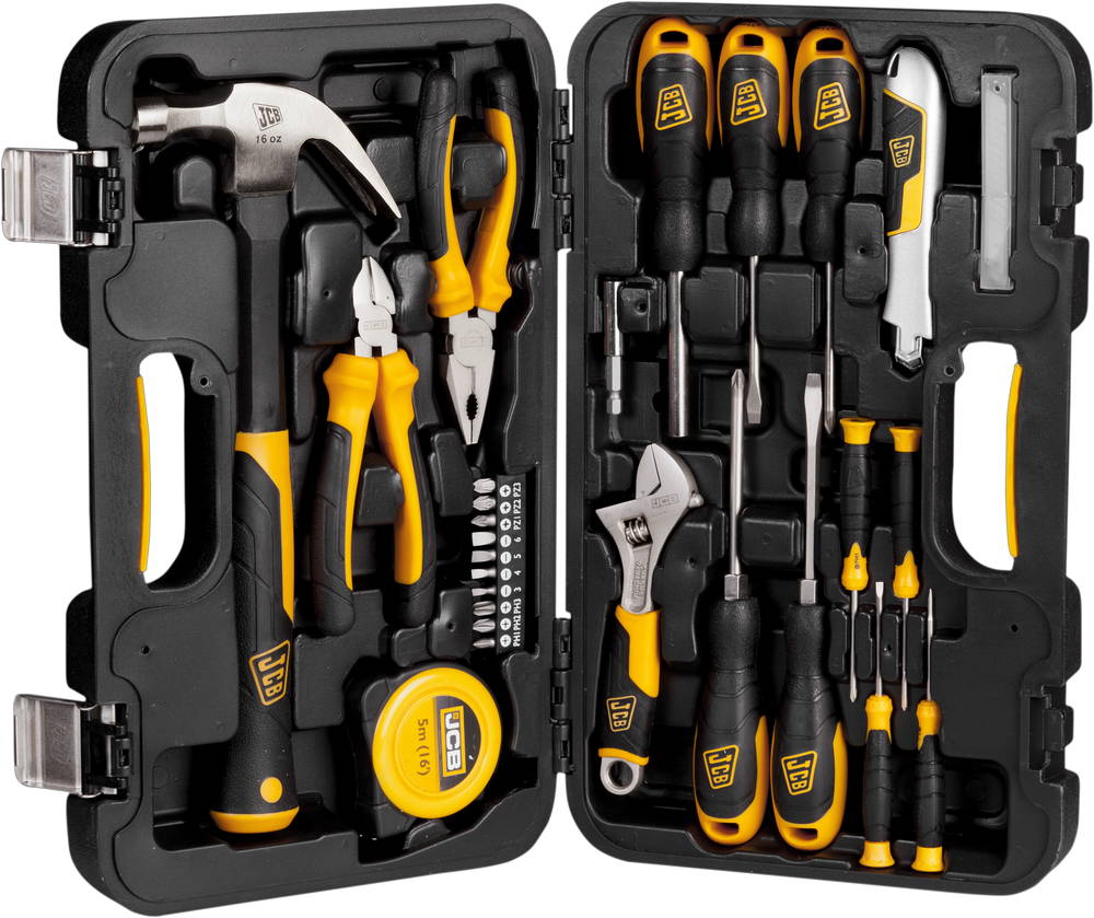 JCB 27 предм., Набор инструментов для ремонтных работ (JST001)