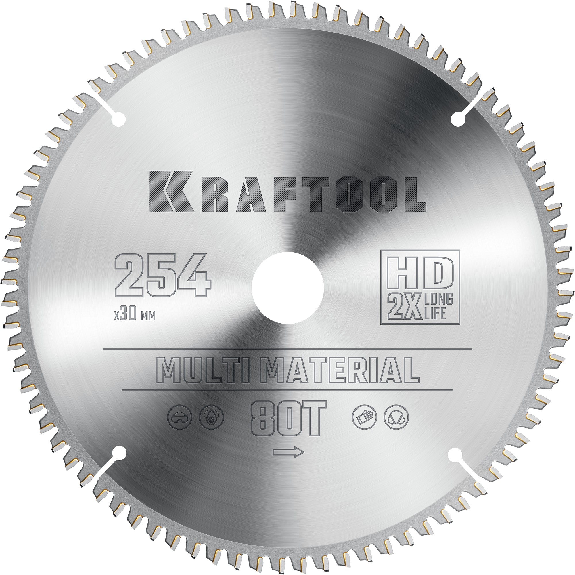 KRAFTOOL Multi Material 254х30мм 80Т, диск пильный