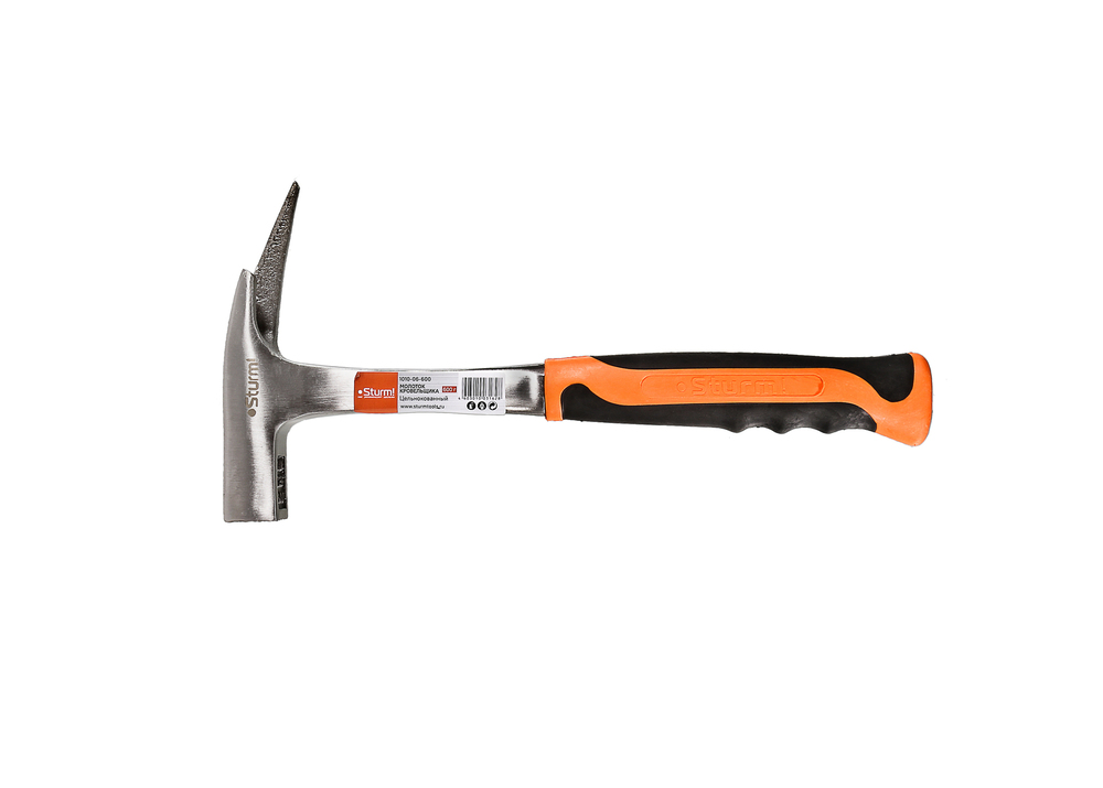 Молоток кровельщика цельнокованый, обрезиненная рукоятка, 600 г Sturm!