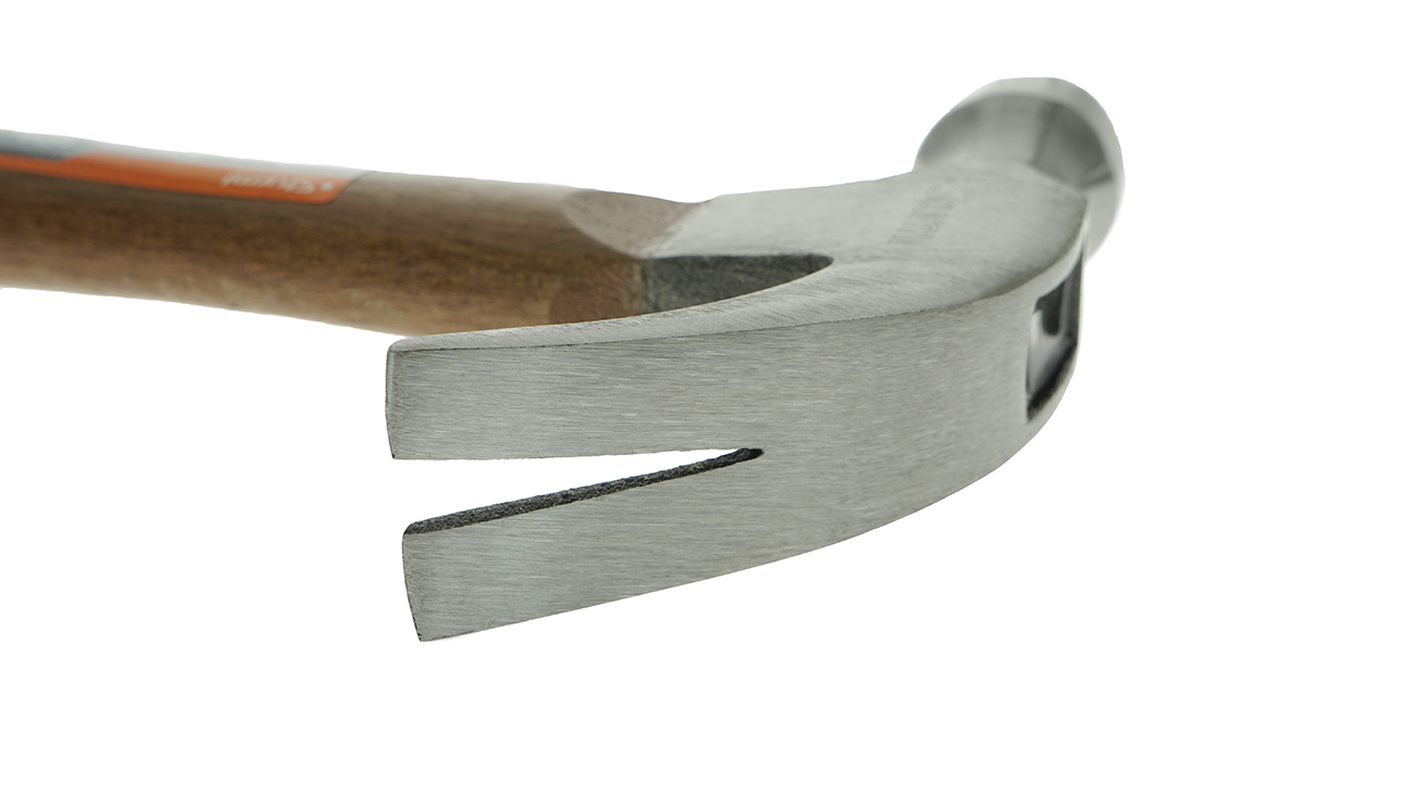 Молоток-гвоздодер, 450 г, кованый боек, деревянная рукоятка Sturm!