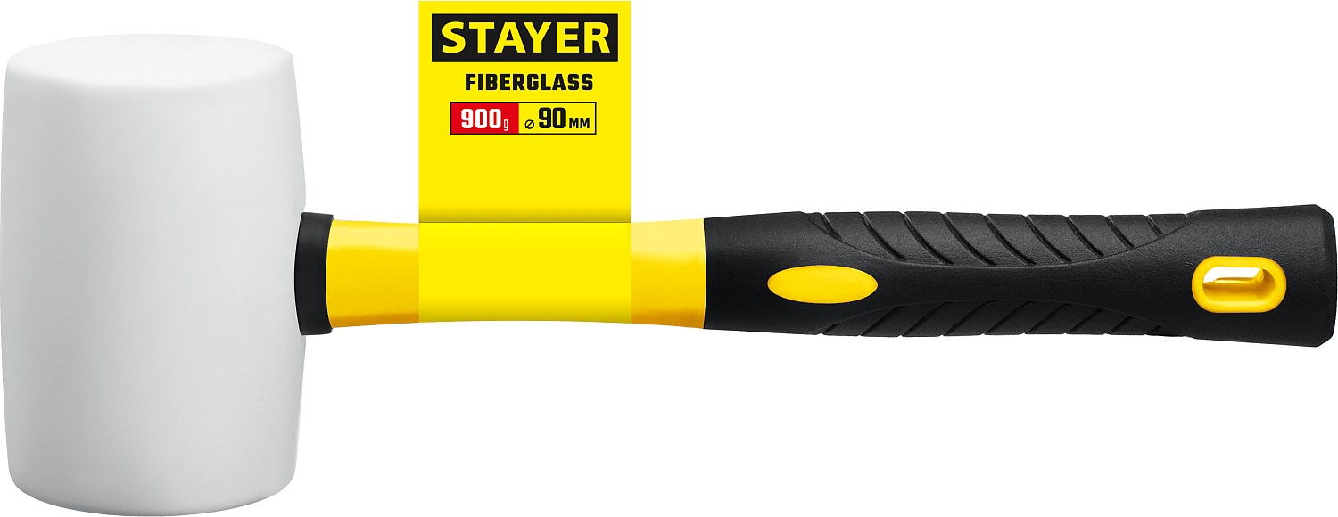 STAYER PROFI 900 г, Белая резиновая киянка (20533-900)