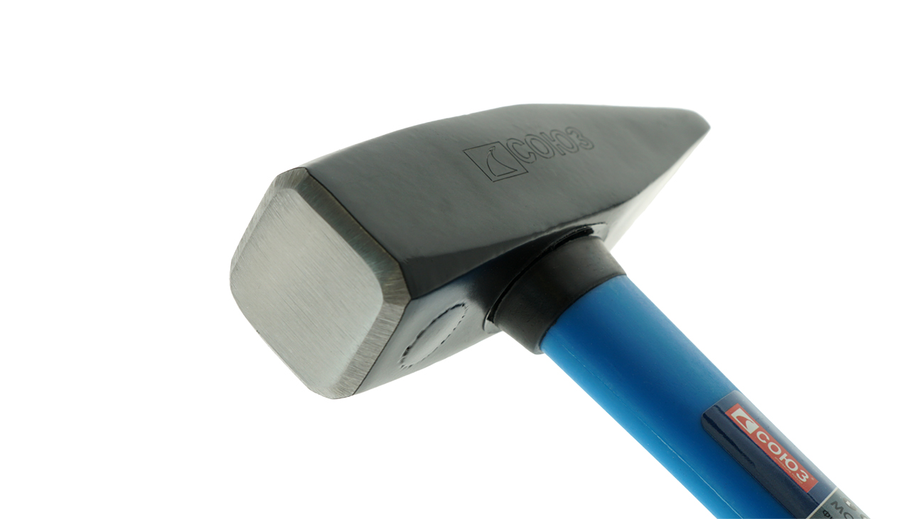 Молоток слесарный, кованый боек, 600 г, фибергласовая рукоятка, СОЮЗ