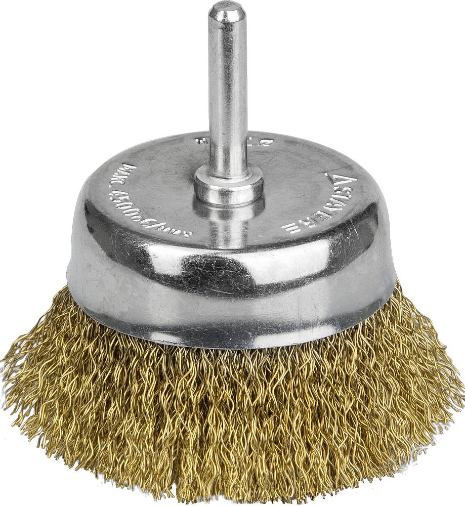 STAYER 63 мм, витая латунированная стальная проволока, 0.3 мм, Щетка чашечная, PROFESSIONAL (35117-063)