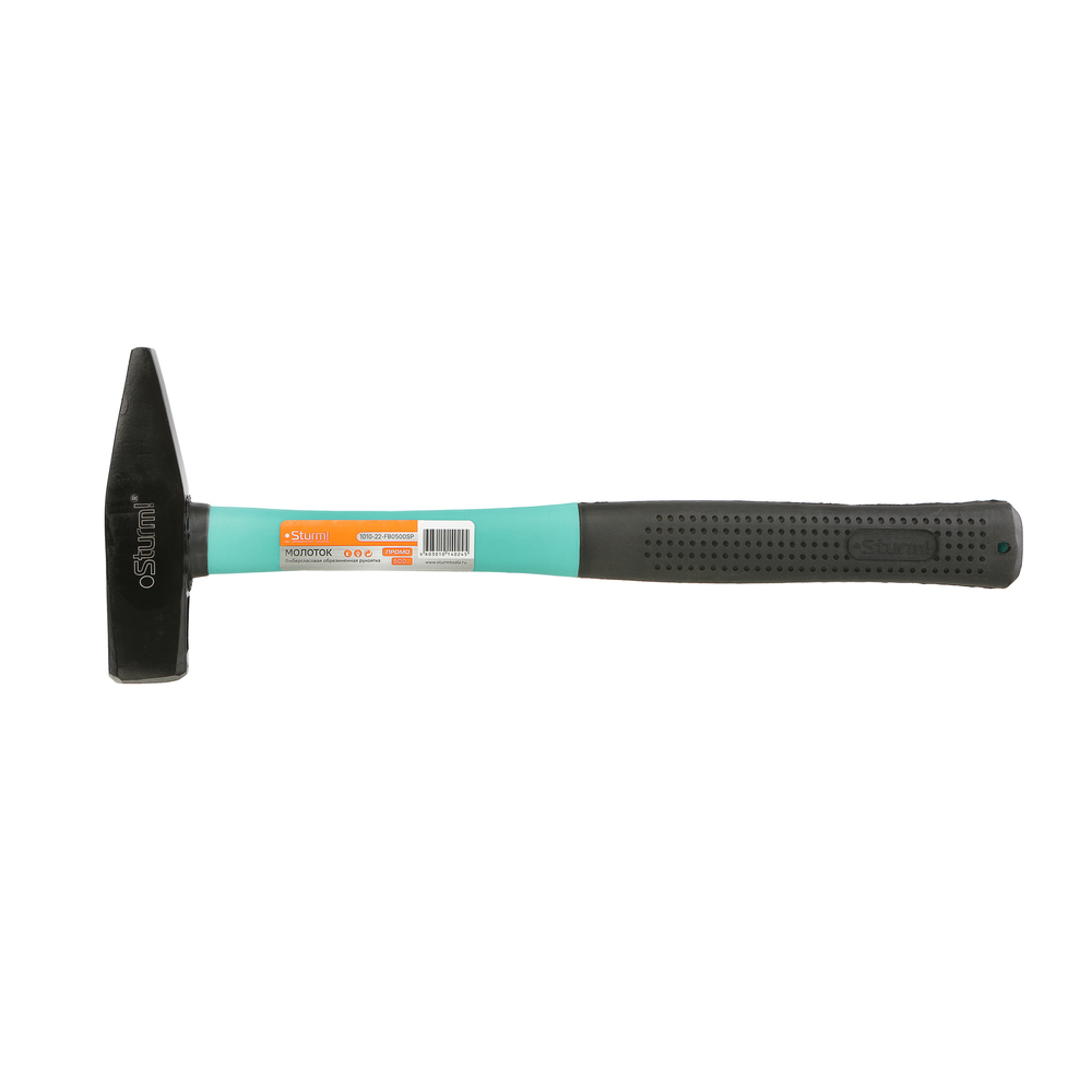Слесарный молоток,ЗАЩИТА ОТ РАСКОЛА,фибергласс, кован. боек 500гр,Sturm! ПРОМО