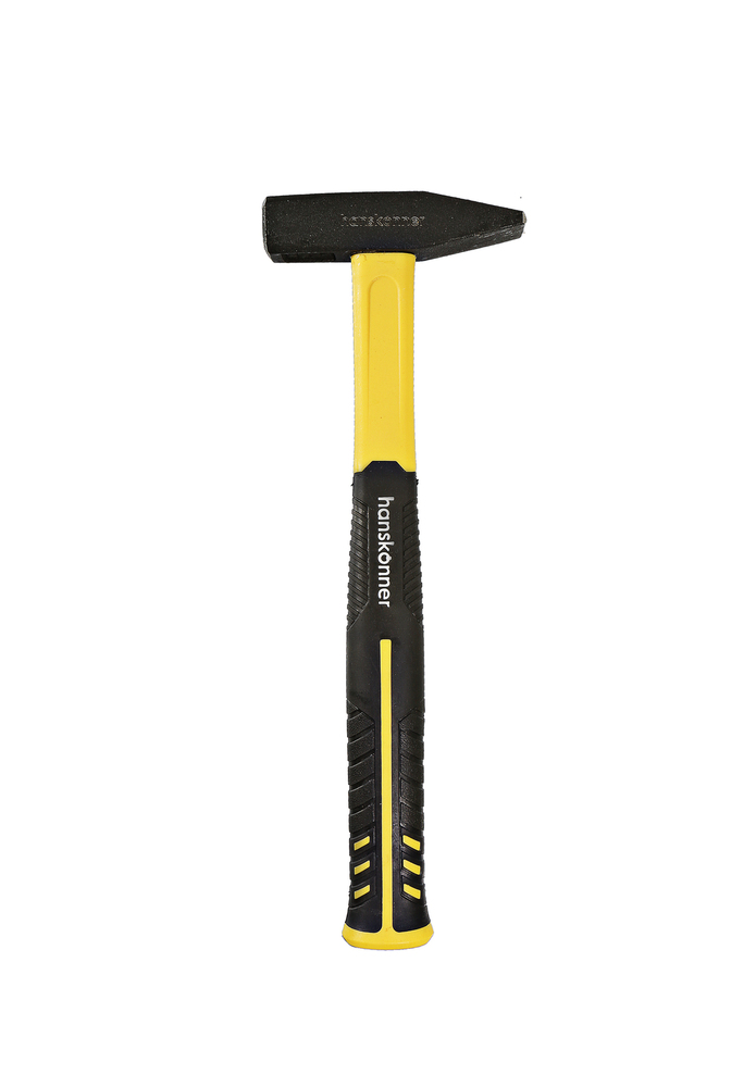 Молоток слесарный, кованый боек, 300 г, фибергласовая рукоятка, Hanskonner