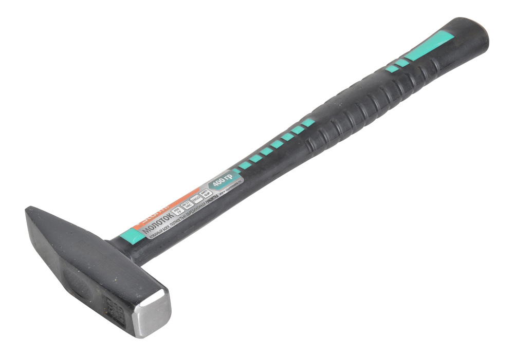 Молоток слесарный, 400 г, кованный боек, фибергласовая рукоятка Sturm!