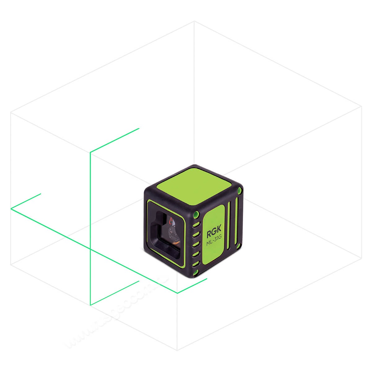 Комплект: лазерный уровень RGK ML-31G с калибровкой + штатив RGK F170 кронштейн RGK K-5