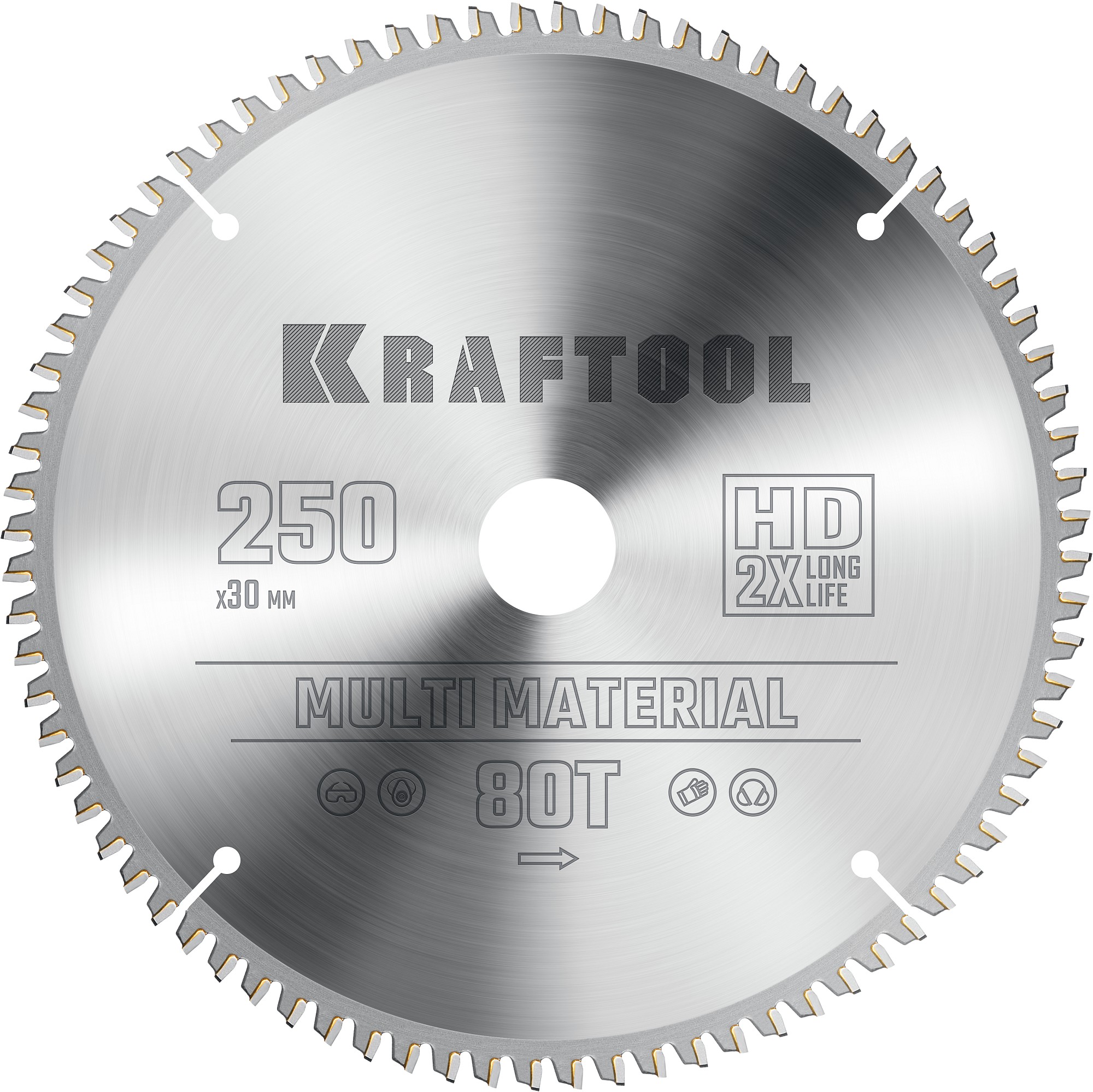 KRAFTOOL Multi Material 250х30мм 80Т, диск пильный
