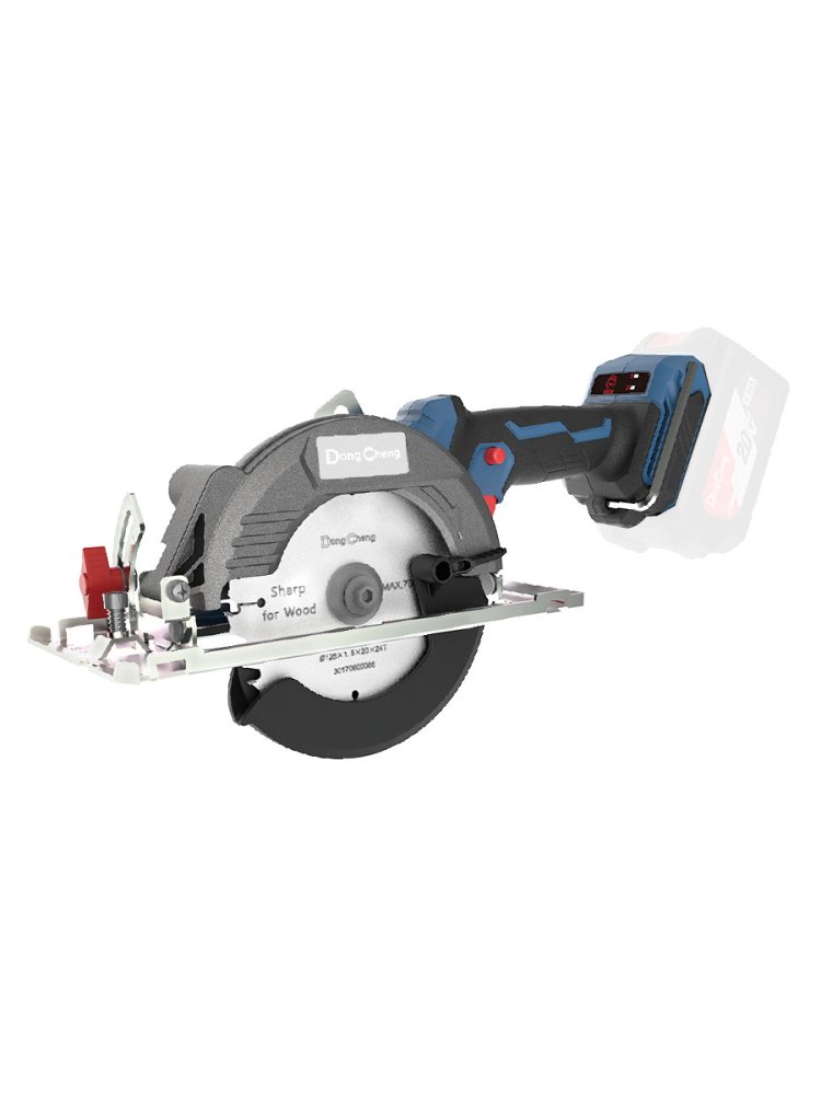 Аккумуляторная циркулярная пила DongCheng DCMY140S(TYPE Z), 20 В, 140 мм, без акб и зу