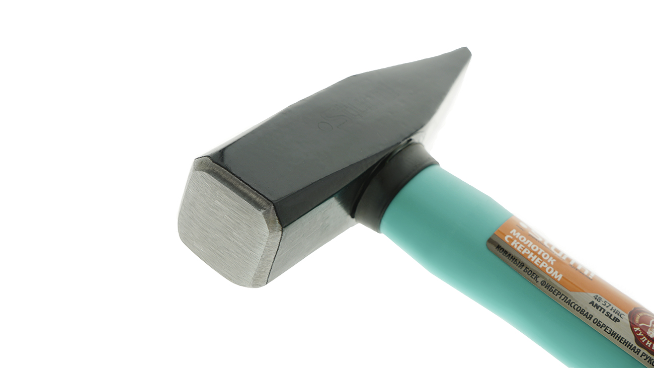 Молоток со встроенным кернером, 500г, фибергласс, серия Кулибин, Sturm!