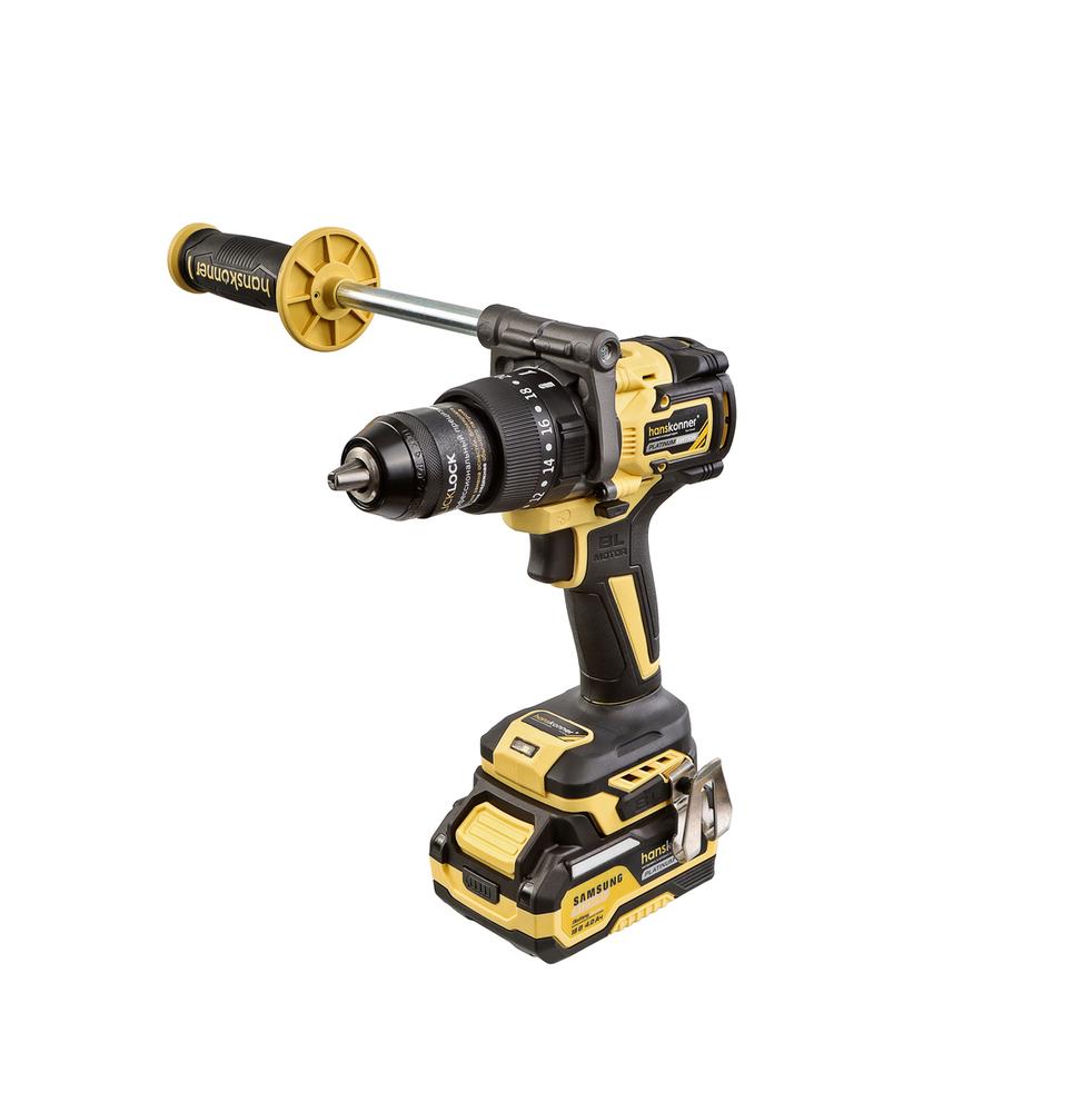 HCD20165PRO Аккумуляторный шуруповерт Hanskonner 1BatterySystem