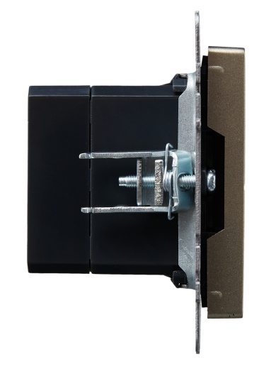 BRITE Розетка USB A+A 5В 3,1А РЮ10-1-БрШ шампань IEK