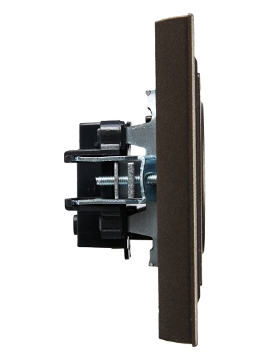 BRITE Розетка 1-местная без заземления без защитных шторок 10А в сб. РСР10-1-0-БрТБ темная бронза IEK