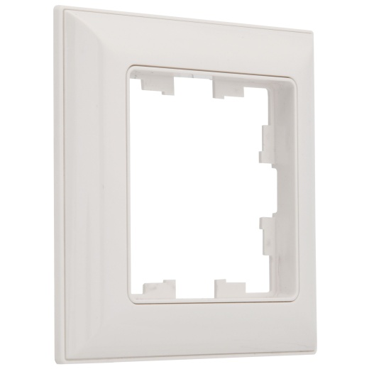 BRITE Рамка 1-местная РУ-1-Бр белый/белый IEK