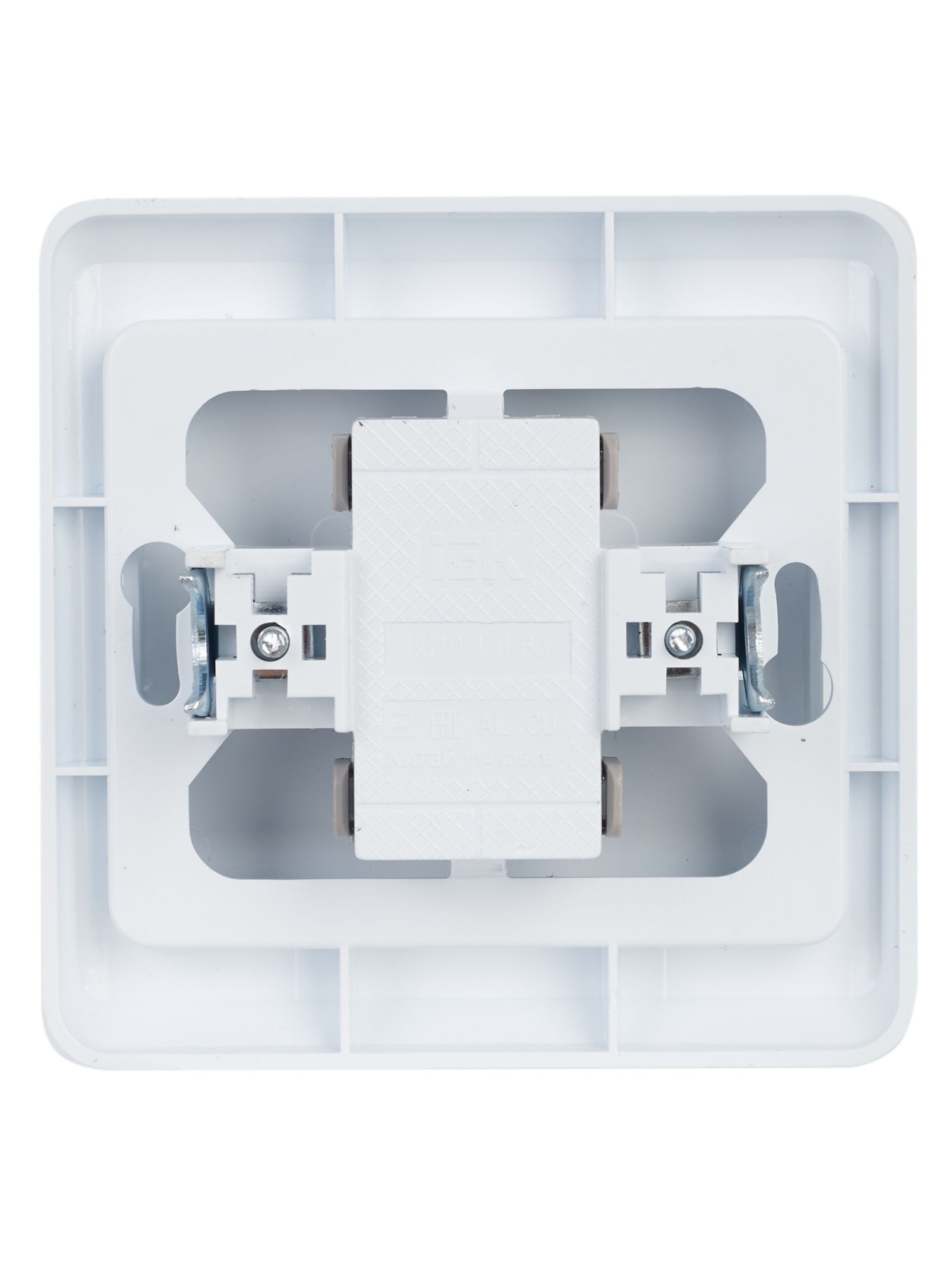 VEGA Выключатель 1-клавишный ВС10-1-0-ВБ 10А белый IEK