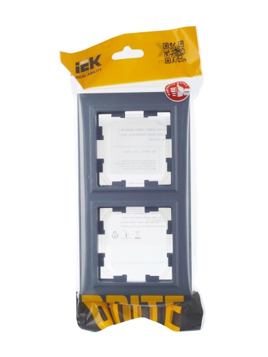 BRITE Рамка 2-местная IP44 РУ-2-БрМ-44 маренго IEK