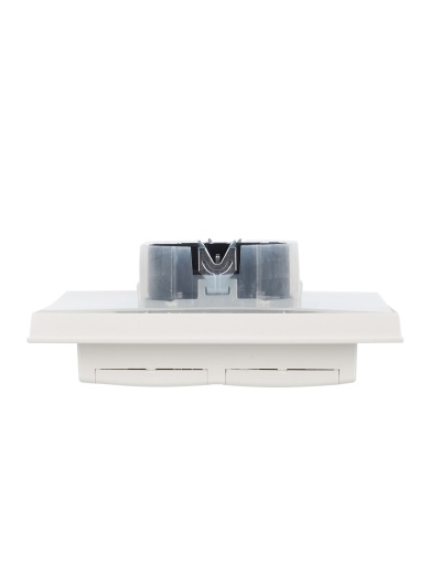 BRITE Розетка 2-местная с заземлением с защитными шторками и крышкой 16А в сборе IP44 РСбш12-3-44-БрЖ жемчуг IEK