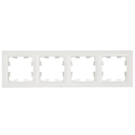 BRITE Рамка 4-местная РУ-4-БрБ белый IEK