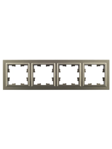 BRITE Рамка 4-местная РУ-4-БрШ шампань IEK