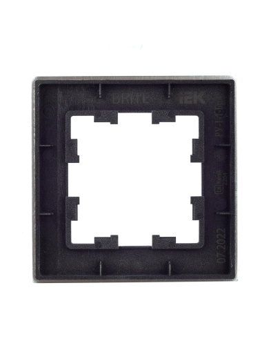 BRITE Рамка 1 -местная РУ-1-1-БрА металл алюминий IEK