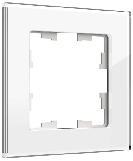 BRITE Рамка 1 -местная РУ-1-2-БрБ стекло белый IEK