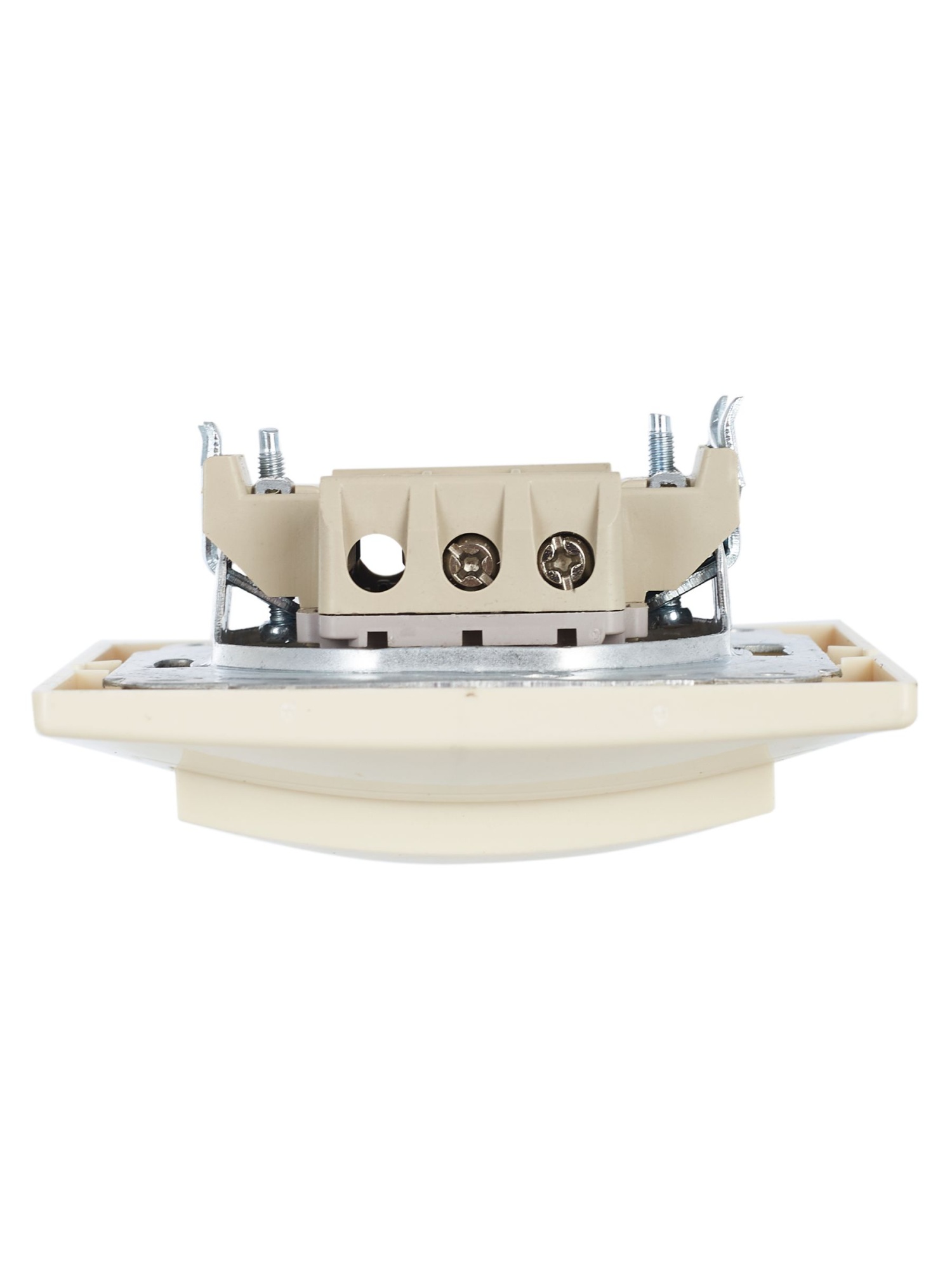 KVARTA Выключатель 1-клавишный проходной ВСп10-1-0-ККм 10А кремовый IEK