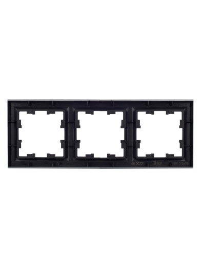 BRITE Рамка 3-местная РУ-3-БрТБ темная бронза IEK