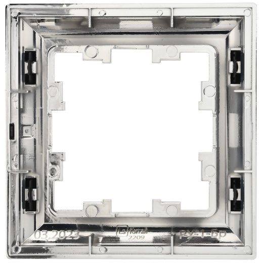 BRITE Рамка 1-местная РУ-1-Бр хром/черный IEK