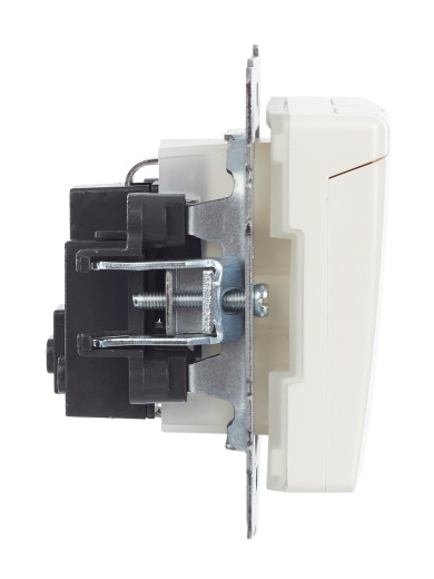 BRITE Розетка 1-местная с заземлением с защитными шторками и крышкой 16А IP44 РСбш10-3-44-БрЖ жемчуг IEK