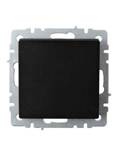 BRITE Выключатель 1-клавишный проходной 10А ВС10-1-6-БрЧ черный IEK