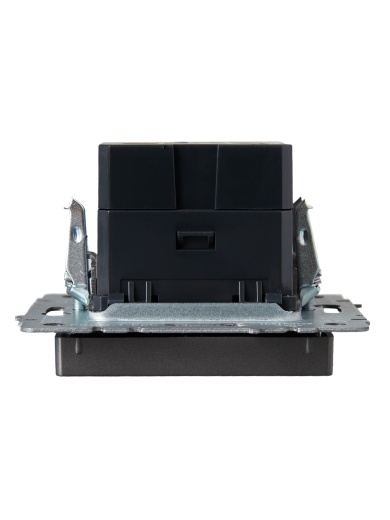 BRITE Розетка USB A+A 5В 3,1А РЮ10-1-БрС сталь IEK