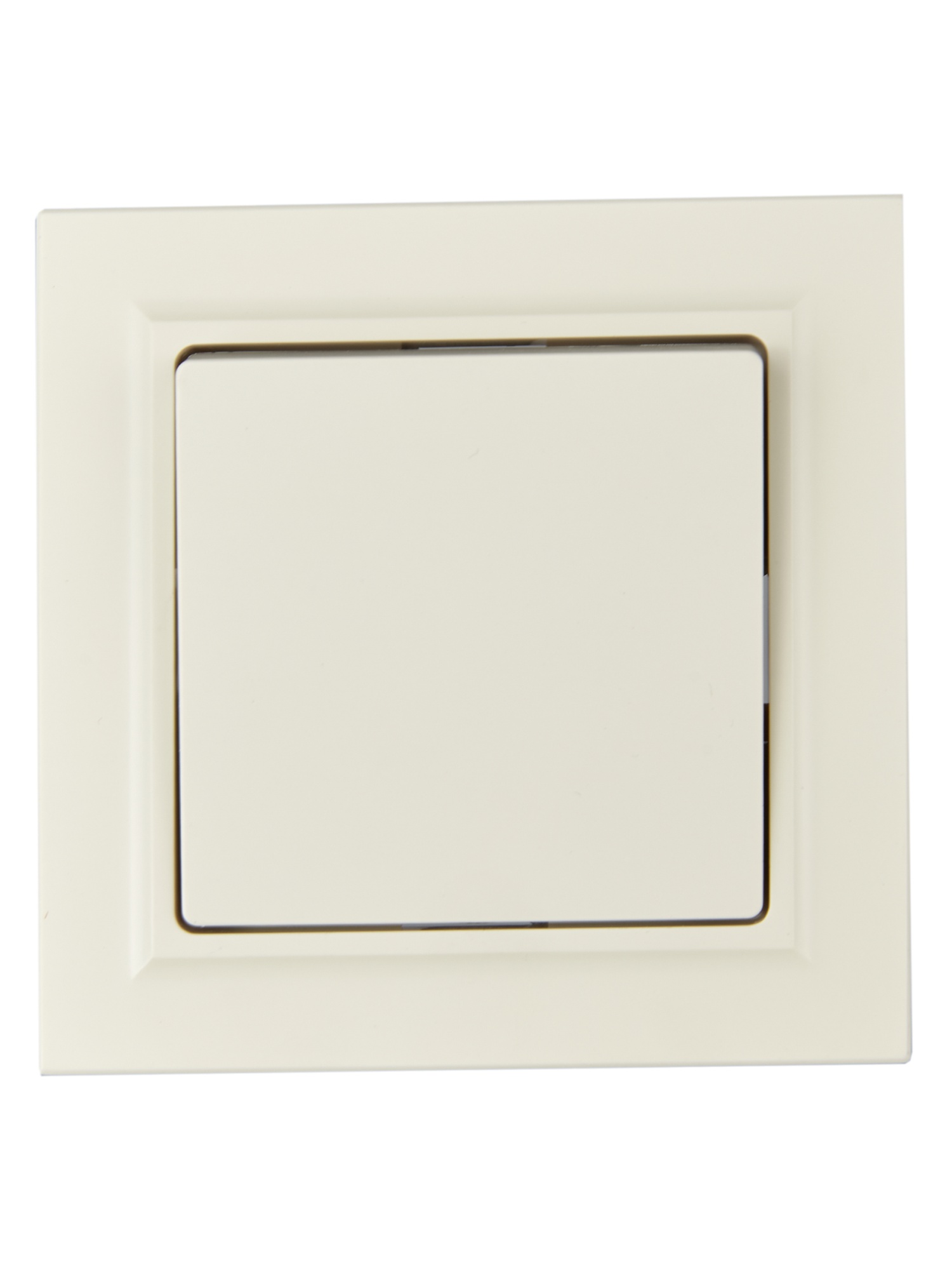 BRITE Выключатель 1-клавишный 10А в сборе ВСР10-1-0-БрКр бежевый IEK