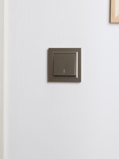 BRITE Рамка 1-местная IP44 РУ-1-БрШ-44 шампань IEK