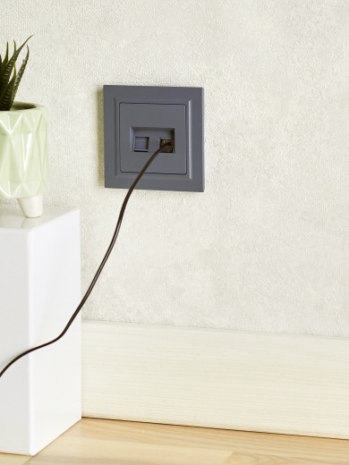 BRITE Розетка компьютерная двойная RJ45 кат.5E РК10-2-БрМ маренго IEK