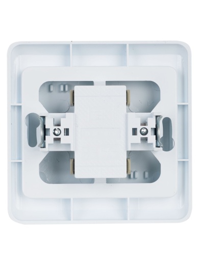 VEGA Выключатель 2-клавишный ВС10-2-0-ВБ 10А белый IEK