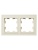 BRITE Рамка 2-местная IP44 РУ-2-БрКр-44 бежевый IEK