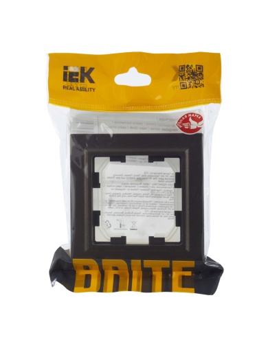 BRITE Рамка 1-местная IP44 РУ-1-БрТБ-44 темная бронза IEK