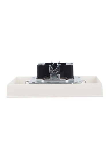 BRITE Розетка 2-местная с заземлением без защитных шторок 16А в сборе РС12-3-БрЖ жемчуг IEK