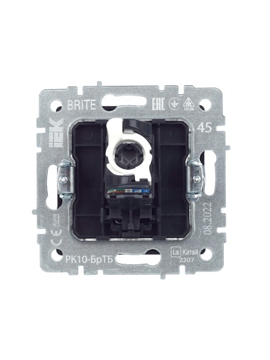 BRITE Розетка компьютерная RJ45 кат.5E РК10-БрТБ темная бронза IEK