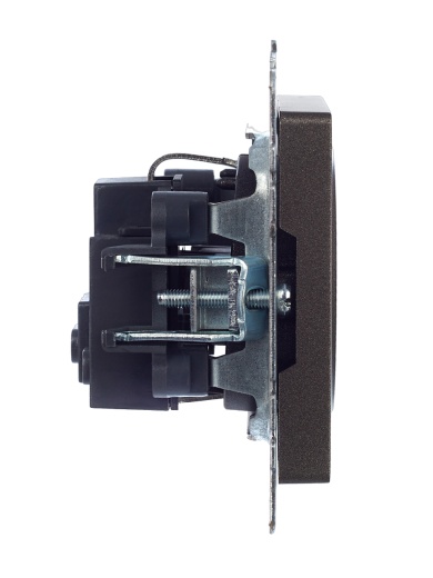 BRITE Розетка 1-местная с заземлением без защитных шторок 16А РС11-1-0-БрТБ темная бронза IEK