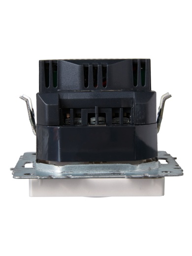 BRITE Розетка 1-местная с заземлением с защитными шторками 16А с USB A+A 5В 2,1А РЮш10-1-БрЖ жемчуг IEK