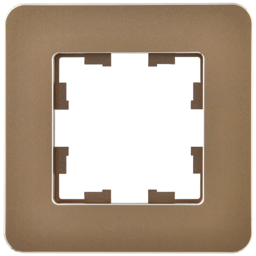 BRITE Рамка 1-местная РУ-1-1-Бр металл латунь RE IEK