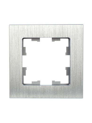 BRITE Рамка 1 -местная РУ-1-1-БрА металл алюминий IEK