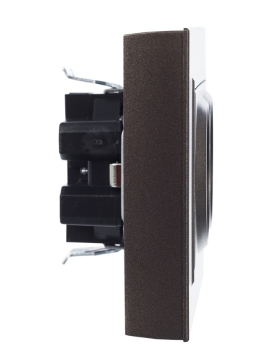 BRITE Розетка 2-местная с заземлением с защитными шторками 16А в сборе РСш12-3-БрТБ темная бронза IEK