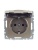 BRITE Розетка 1-местная с заземлением с защитными шторками и крышкой 16А IP44 РСбш10-3-44-БрШ шампань IEK